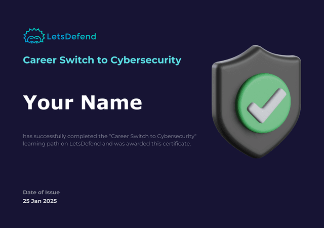 Career Switch to Cybersecurity Certificate