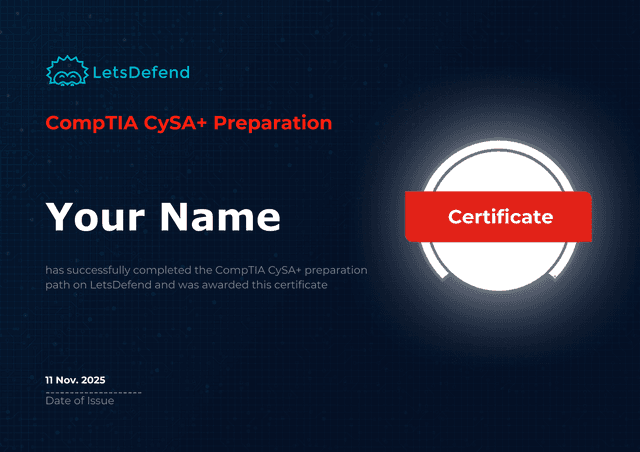 CompTIA CySA+ Preparation Path Certificate