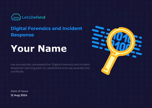 Digital Forensics and Incident Response Certificate