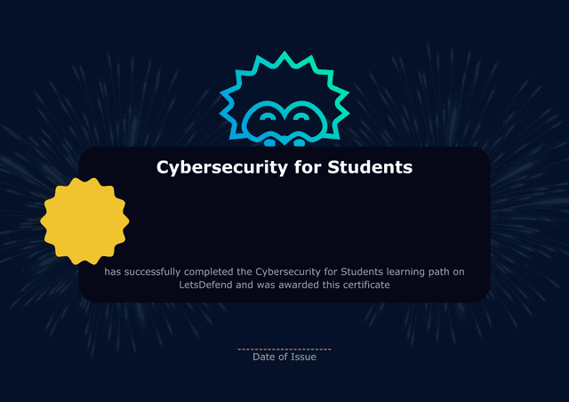 Cybersecurity for Students Learning Path Certificate